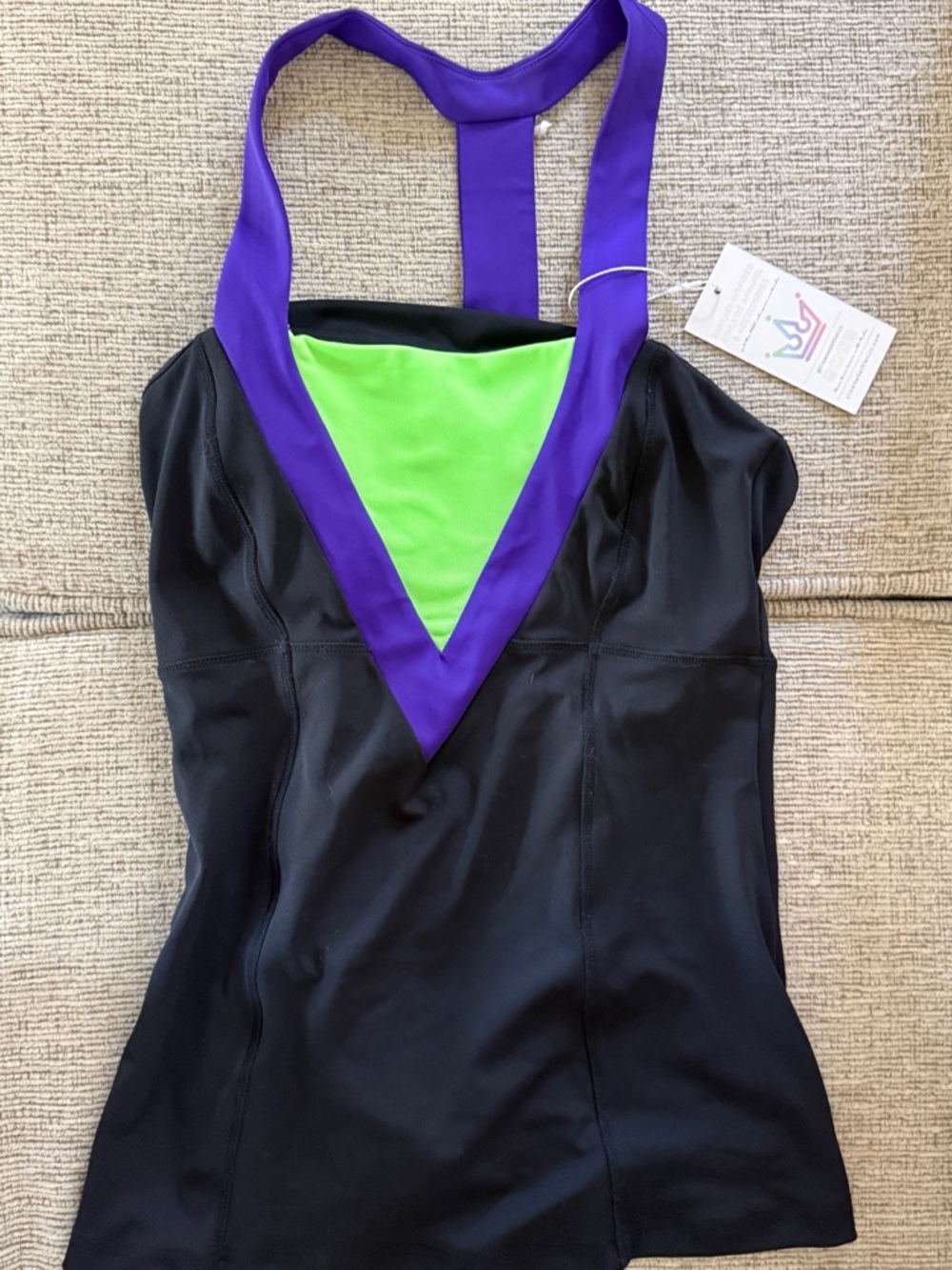 Crowned Athletics Maleficient with Neon Green & Purple Trim